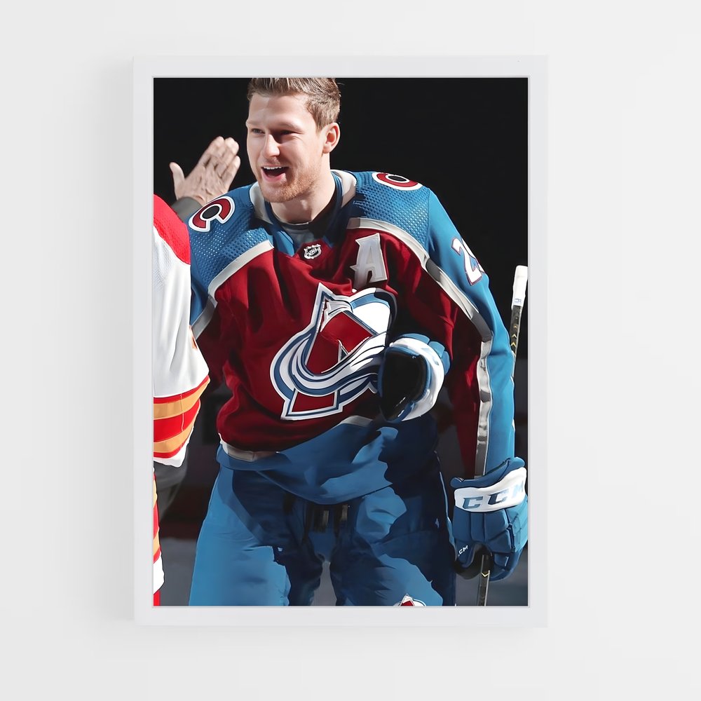 Poster Nathan mackinnon – affiche Hockey sur glace (vue 3)